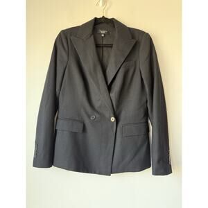 Talbots Blazer Women’s BlacSize 10 Wool 95% Button Lightweight Minimalist Career